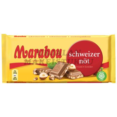 Marabou Schweizer Nöt suklaalevy 200g