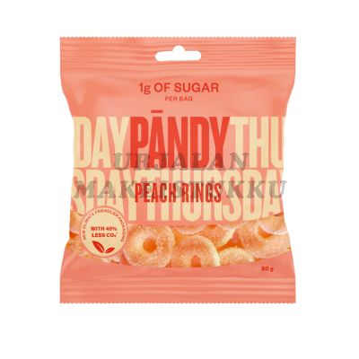 Pändy Persikka Renkaat makeispussi 50g