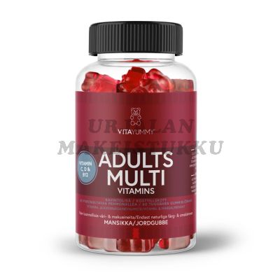 VitaYummy Adults Multivitamiini mansikka 60kpl