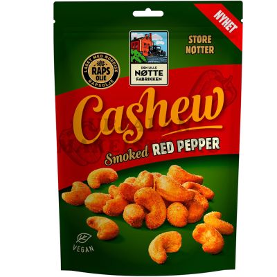 Den Lille Nöttefabriken Smoked Red Pepper Cashewpähkinä 150g
