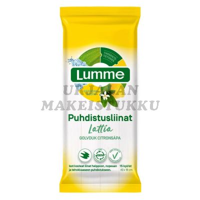 Lumme Lattia Puhdistusliinat Sitruunasuopa 15 kpl