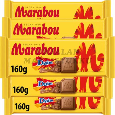 Marabou Daim suklaalevy 160g x 5kpl