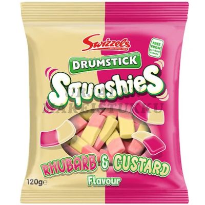 Swizzels Drumstick Squashies Rhubarb & Custard 120g