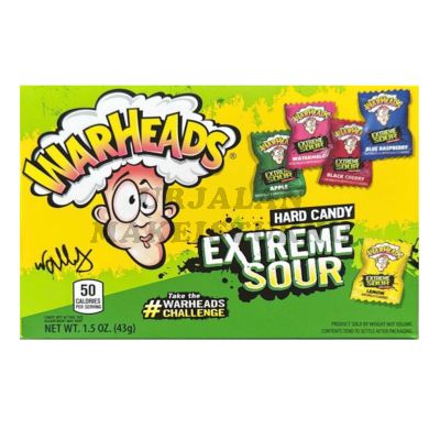 Warheads Extreme Sour superkirpeät karkit 43g