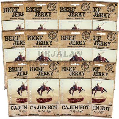 Bullseye Meats Beef Jerky Cajun Hot kuivaliha 50g x 12kpl