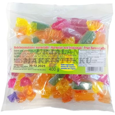Hedelmänmakuiset marmeladit 400g