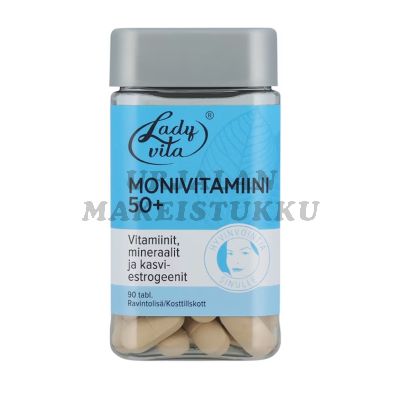 Ladyvita Monivitamiini 50+ Kivennäisaine-kasviestrogeeni 90tabl