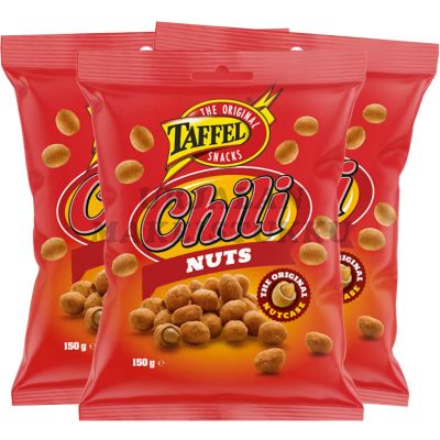 Taffel Chili Nuts pähkinät 150g x 3kpl