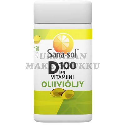 Sana-Sol D-Vitamiini Oliiviöljykapseli 100 µg 150 kaps.