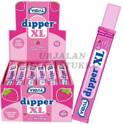Vidal Dipper XL Mansikka TOFFEETANKO n. 100kpl