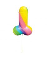Rainbow Cock Pop Pride herkkunekku sateenkaaritikkari 19cm