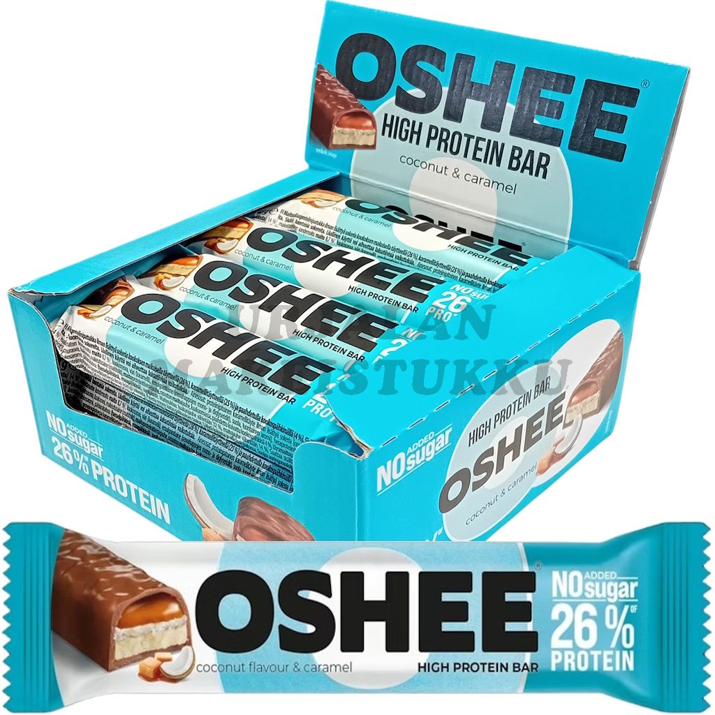 Oshee Protein Bar Coconut-Caramel proteiinipatukka 48g x 12kpl