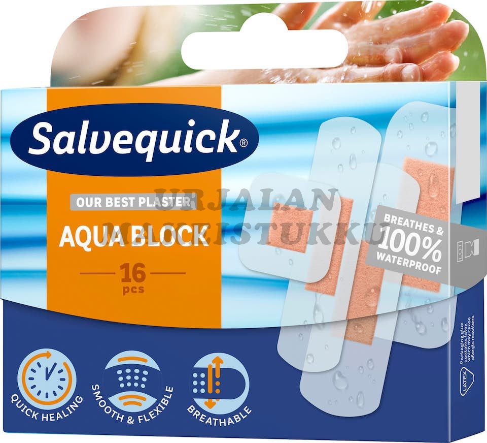 Salvequick laastari Aqua Block 16 kpl