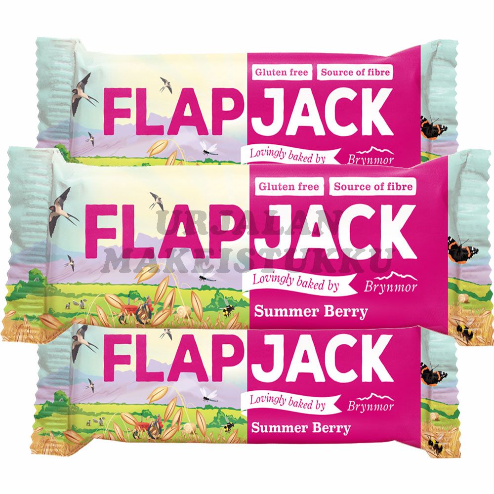 Flapjack Summer Berry välipalapatukka 80g x 3kpl