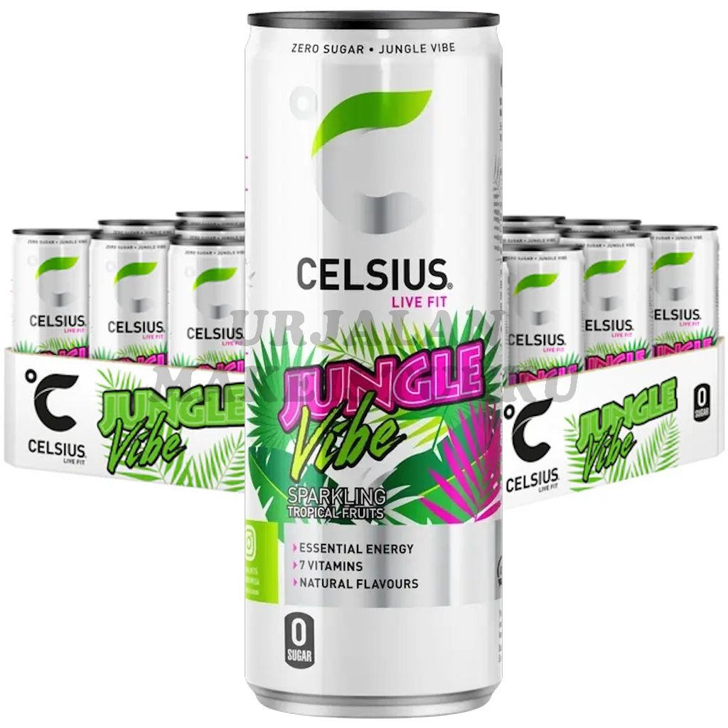 Celsius Jungle Vibe energiajuoma 355ml x 24kpl