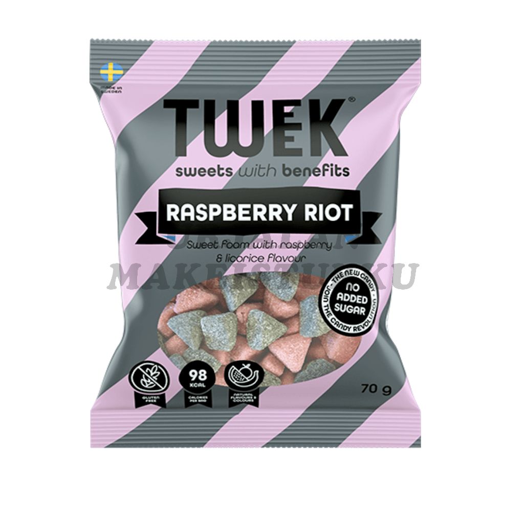 Tweek Raspberry Riot Lakritsi Hedelmä vaahtomakeinen 70g