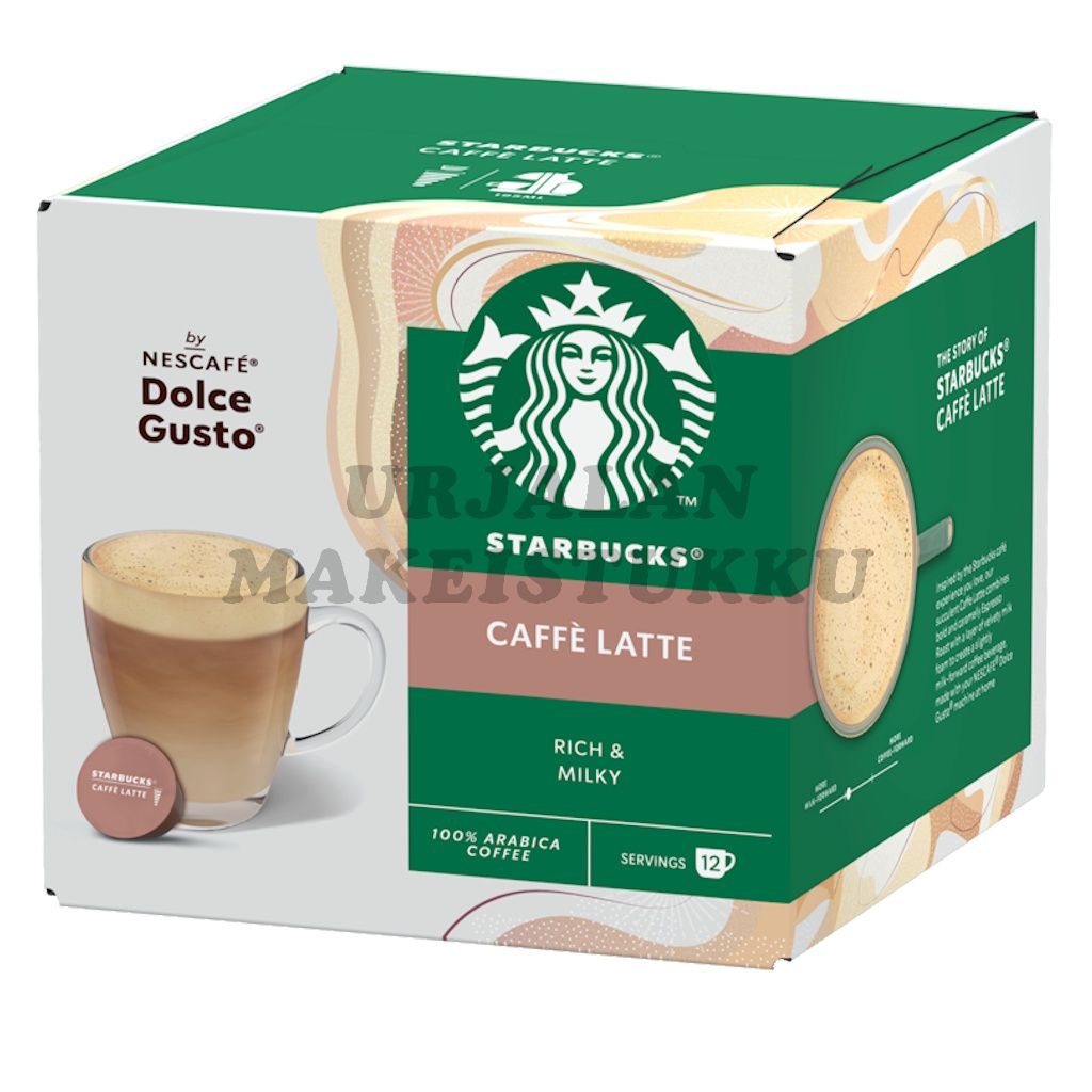 Starbucks Dolce Gusto Caffe Latte kahvikapselit 12kaps