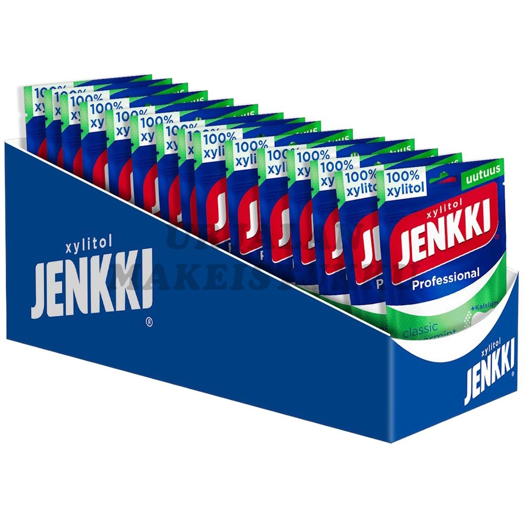 Jenkki Professional Classic Spearmint täysksylitolipurukumi 90g x 16kpl