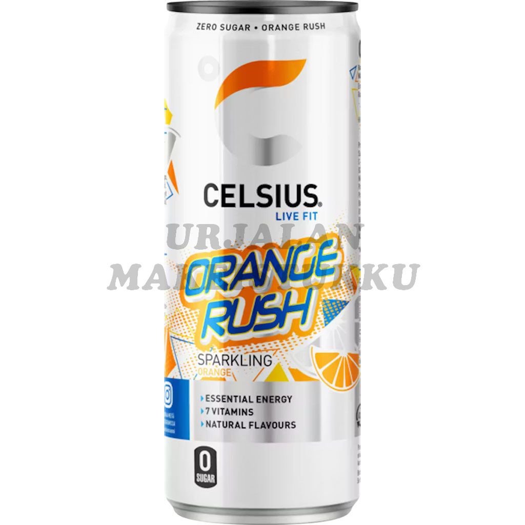 Celsius Orange Rush energiajuoma 355ml