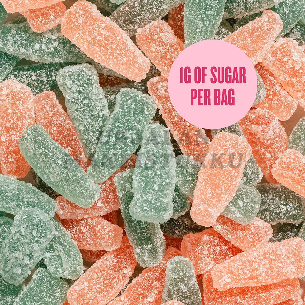 Pändy Fizzy Bottles makeispussi 50g