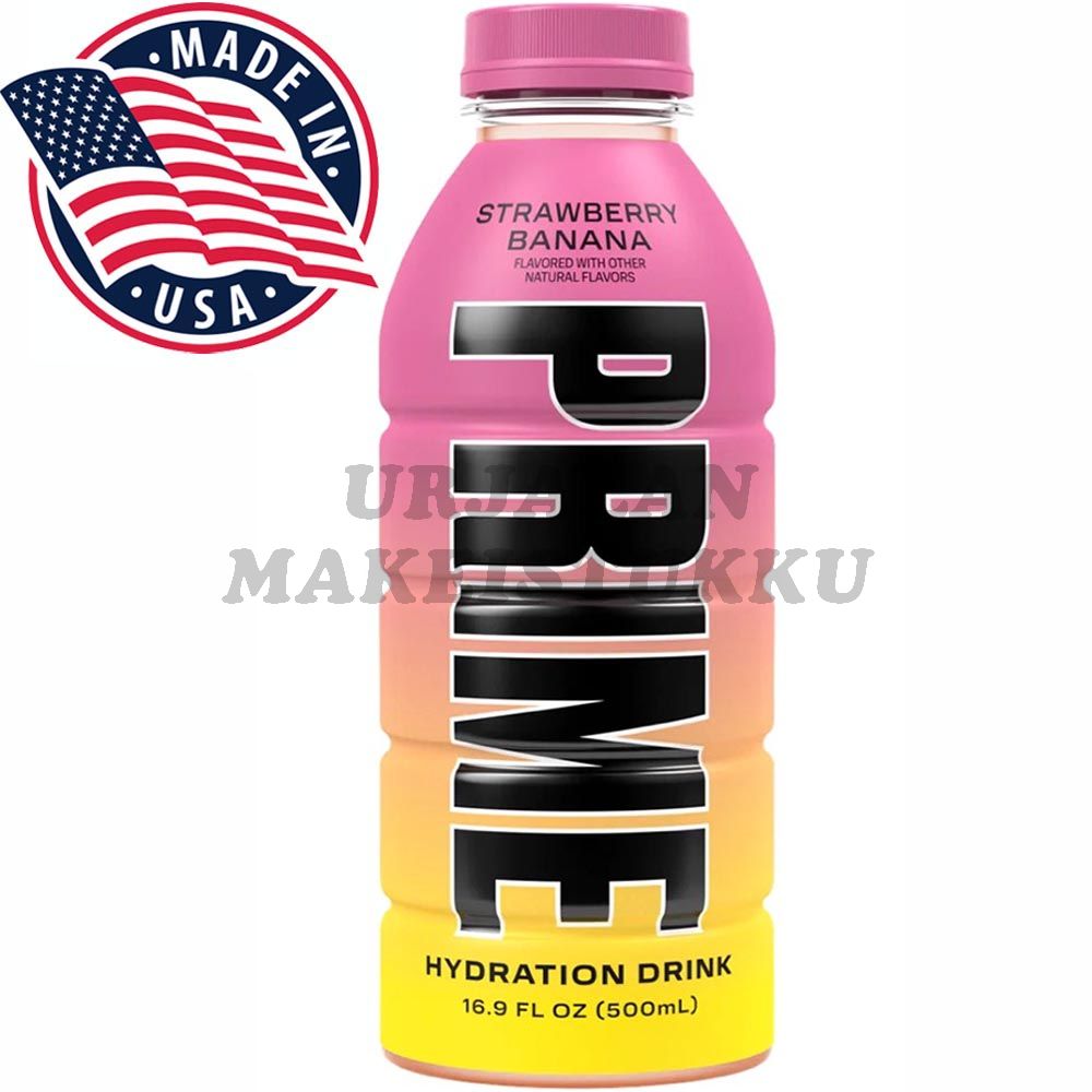 Prime Strawberry Banana urheilujuoma 500ml (USA versio)