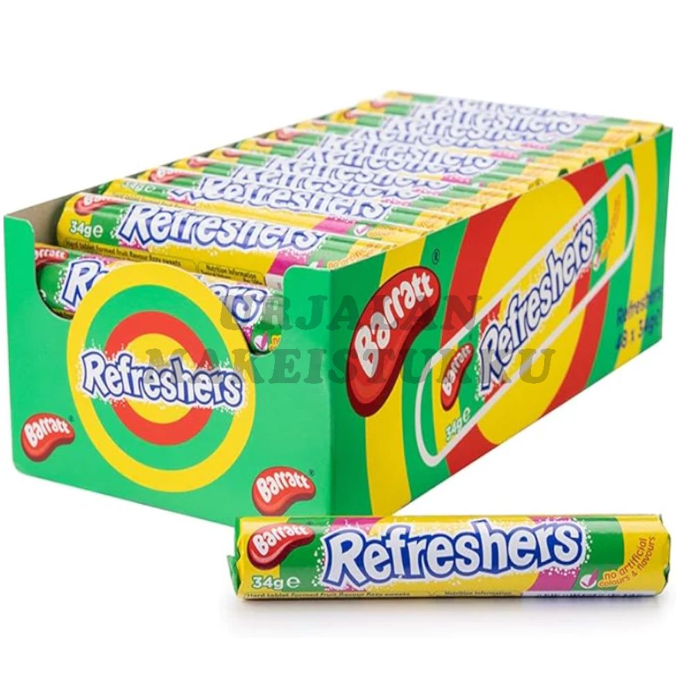 Refresher Roll hedelmäkarkki 34g x 48kpl
