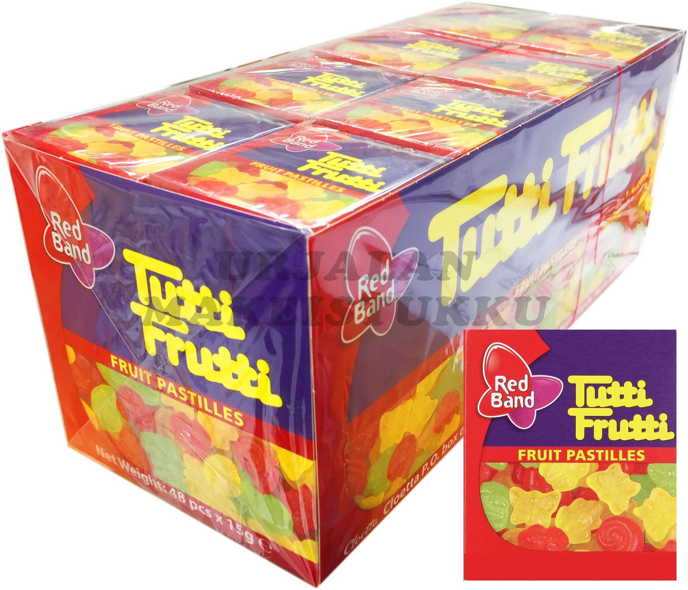 Cloetta Tutti Frutti hedelmäpastilliaski 15g x 48kpl
