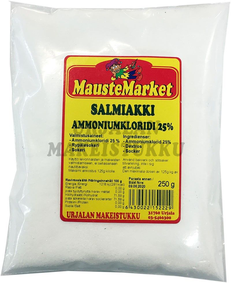 Salmiakki Ammoniumkloridi 250g