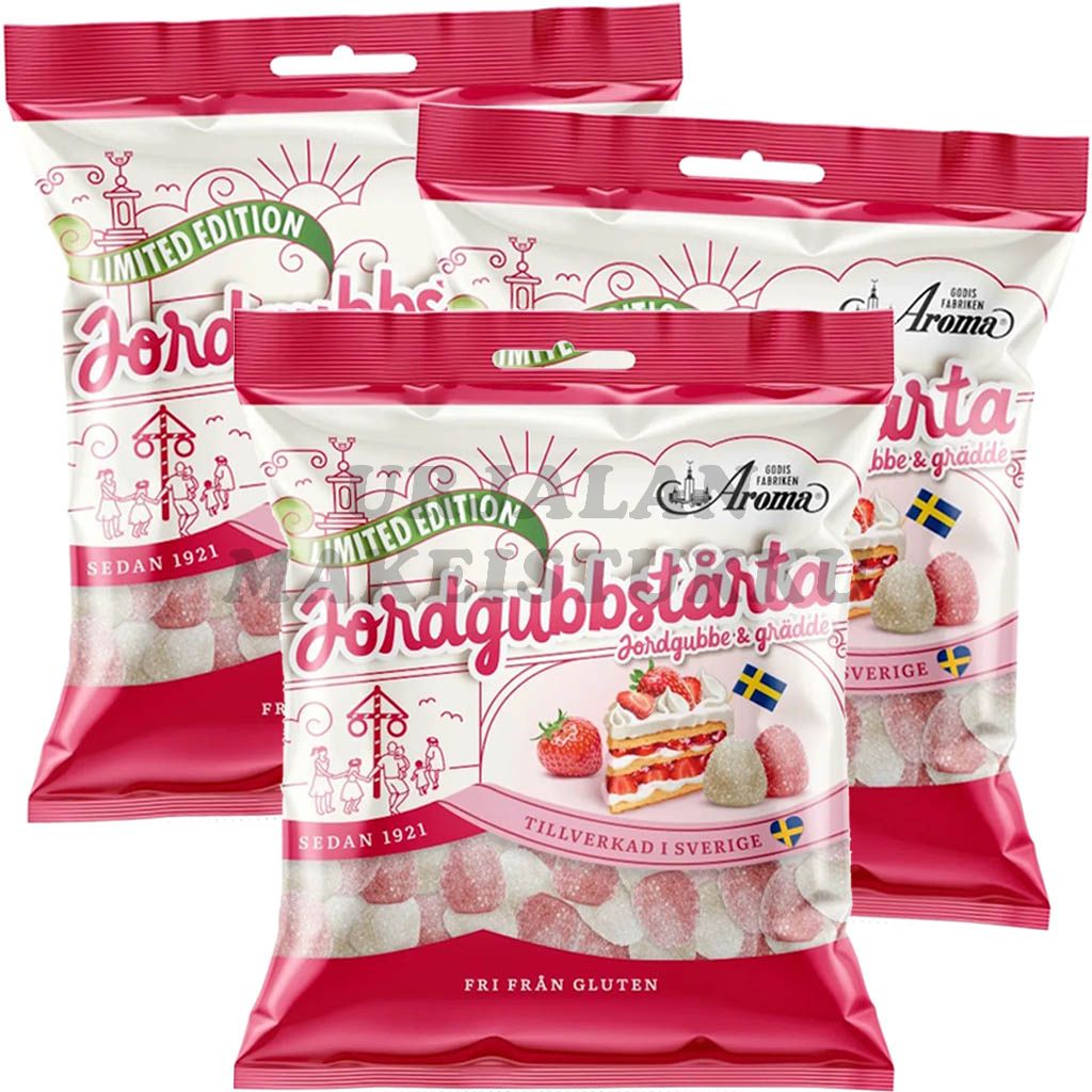 Aroma Mansikkakakku 125g x 3kpl