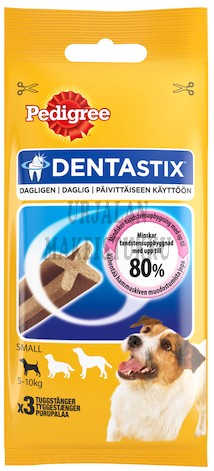 Pedigree DentaStix 45g (täydennysrehua pienten rotujen aikuisille koirille sekä pennuille yli 4kk)