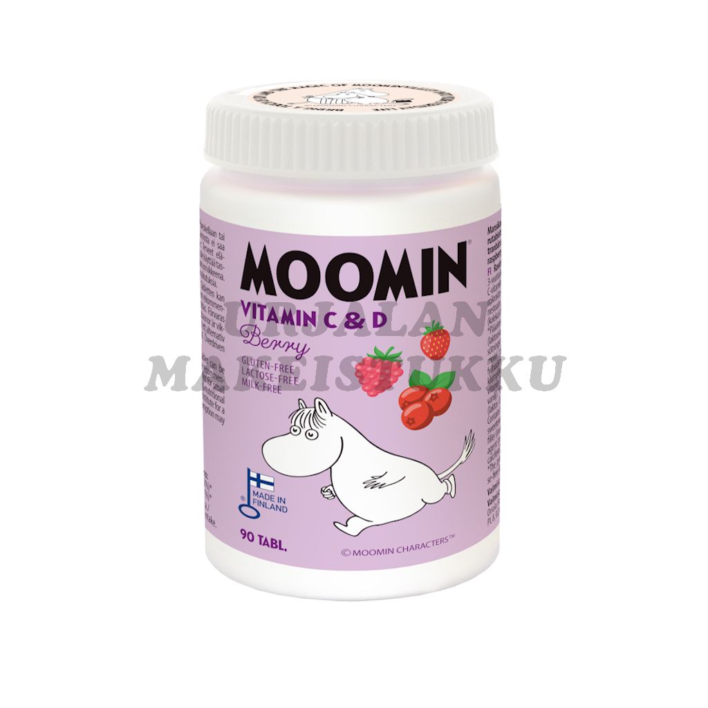 Moomin C&D-vitamiini marja purutabletti 90tabl