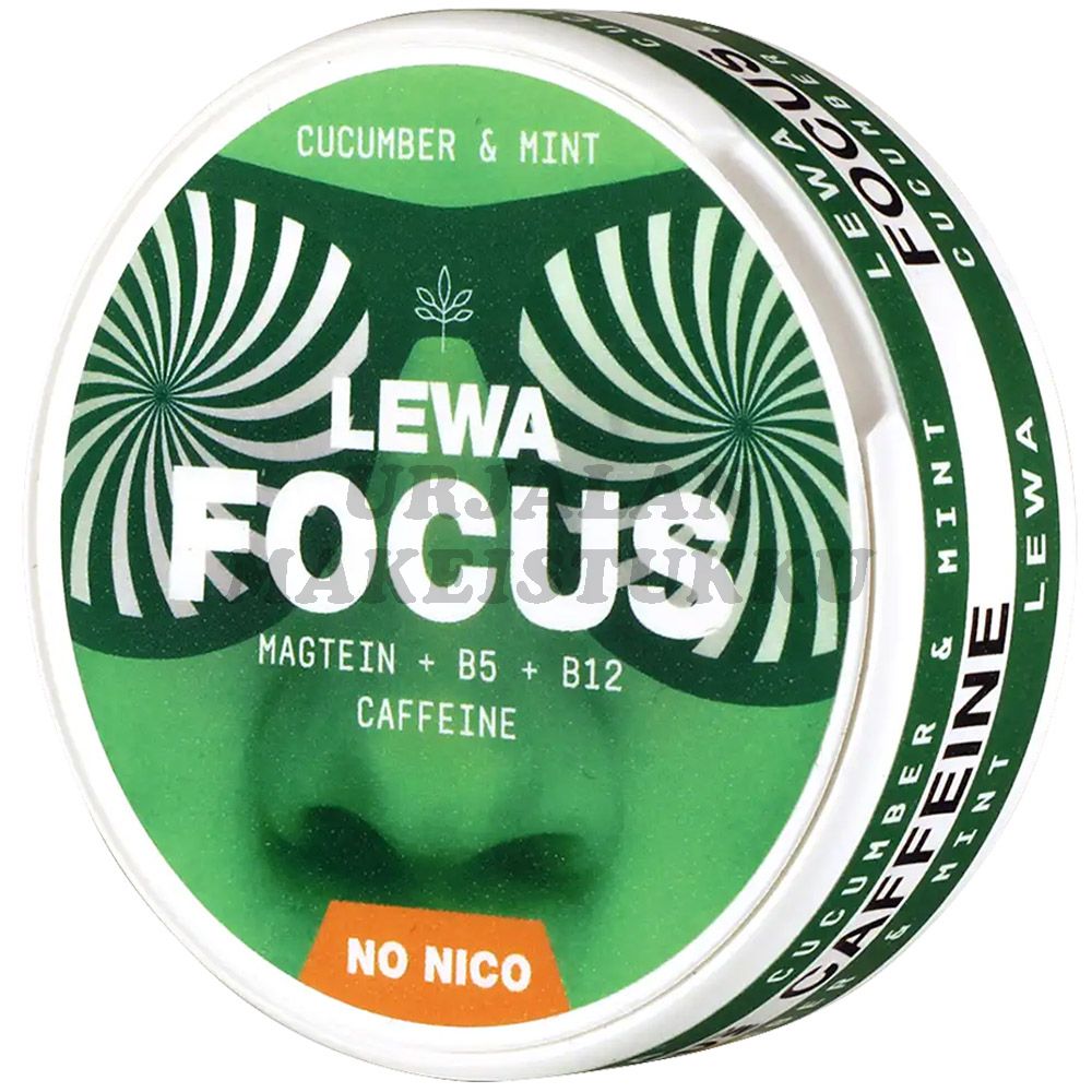 Lewa Focus Cucumber & Mint 50mg energiapussi 20 pussia