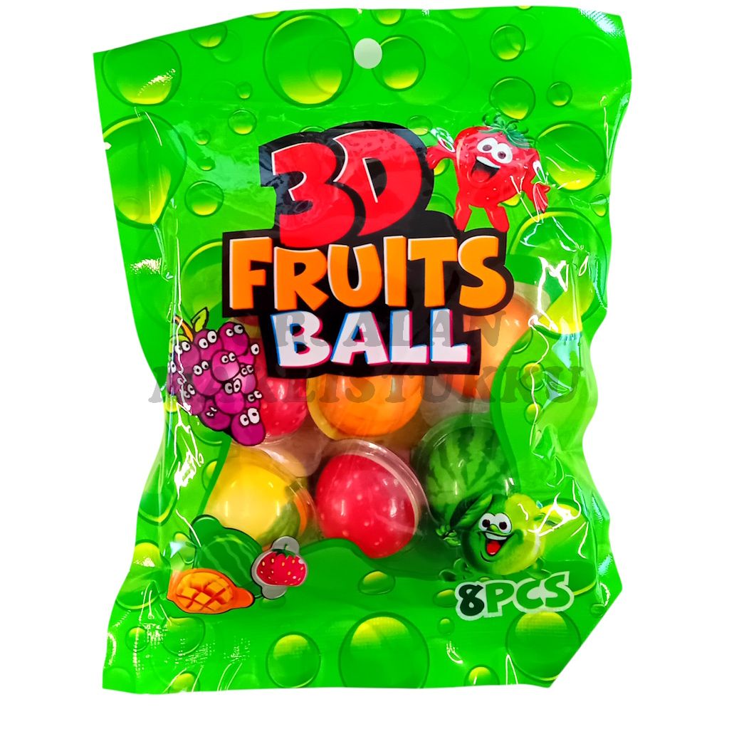 Fruit Ball 3D hedelmämakeiset 80g