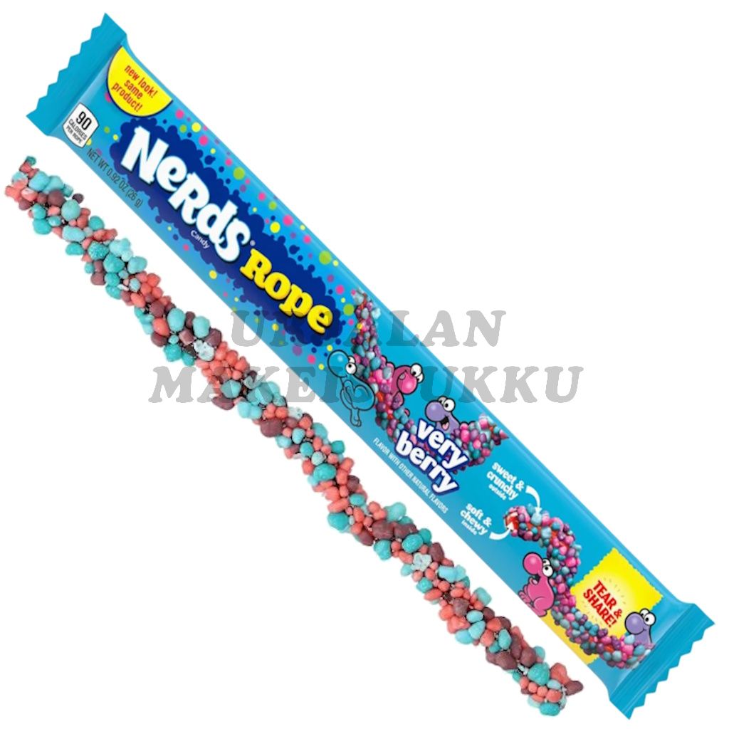 Nerds Very Berry Rope makeisnauha 26g