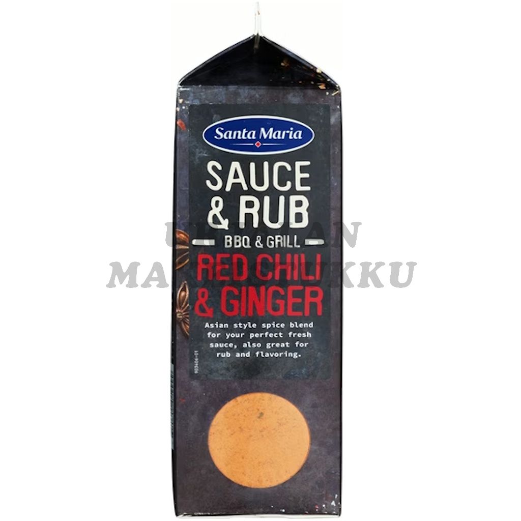 Santa Maria BBQ Sauce & Rub Mix Red Chili & Ginger mausteseos 490g