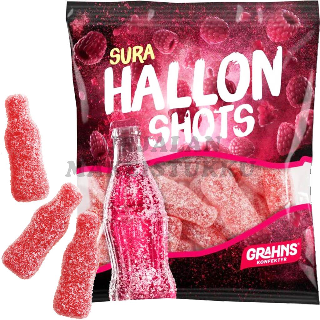 Grahns Sura Hallon Shots vadelma 60g