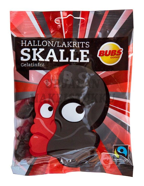 Bubs Vadelmalakritsi kallot 90g