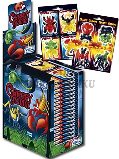Vidal Creepy Jelly Hämähäkit 6-pack 11kpl