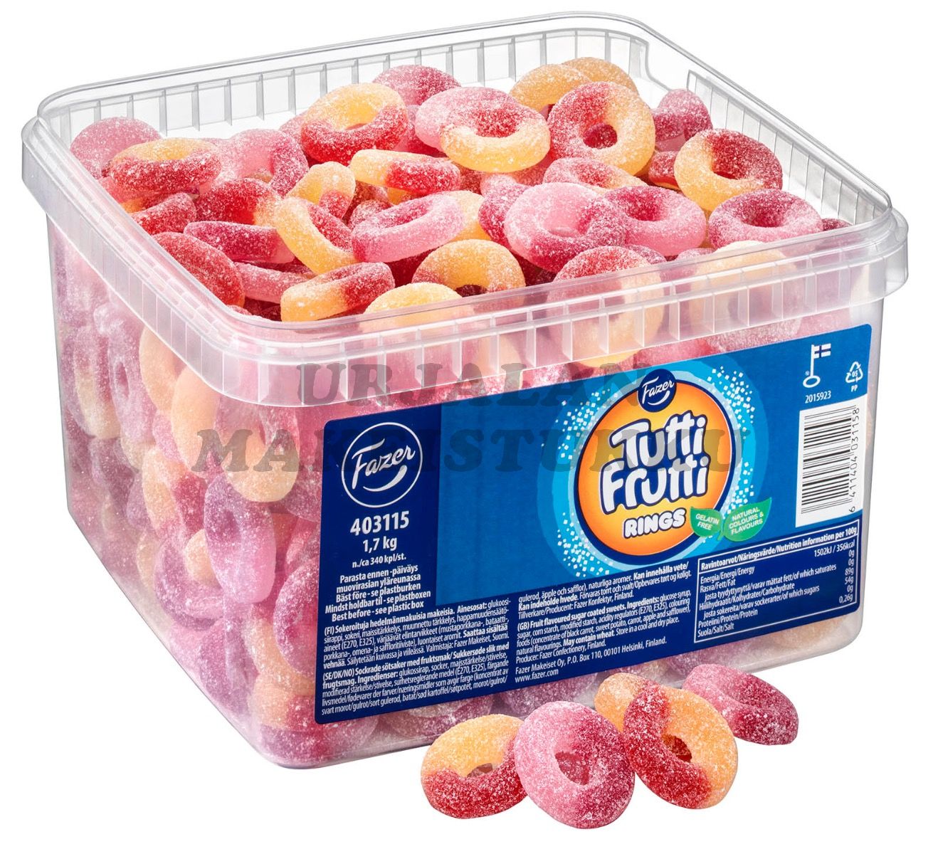 Fazer Tutti Frutti Rings 1,7kg