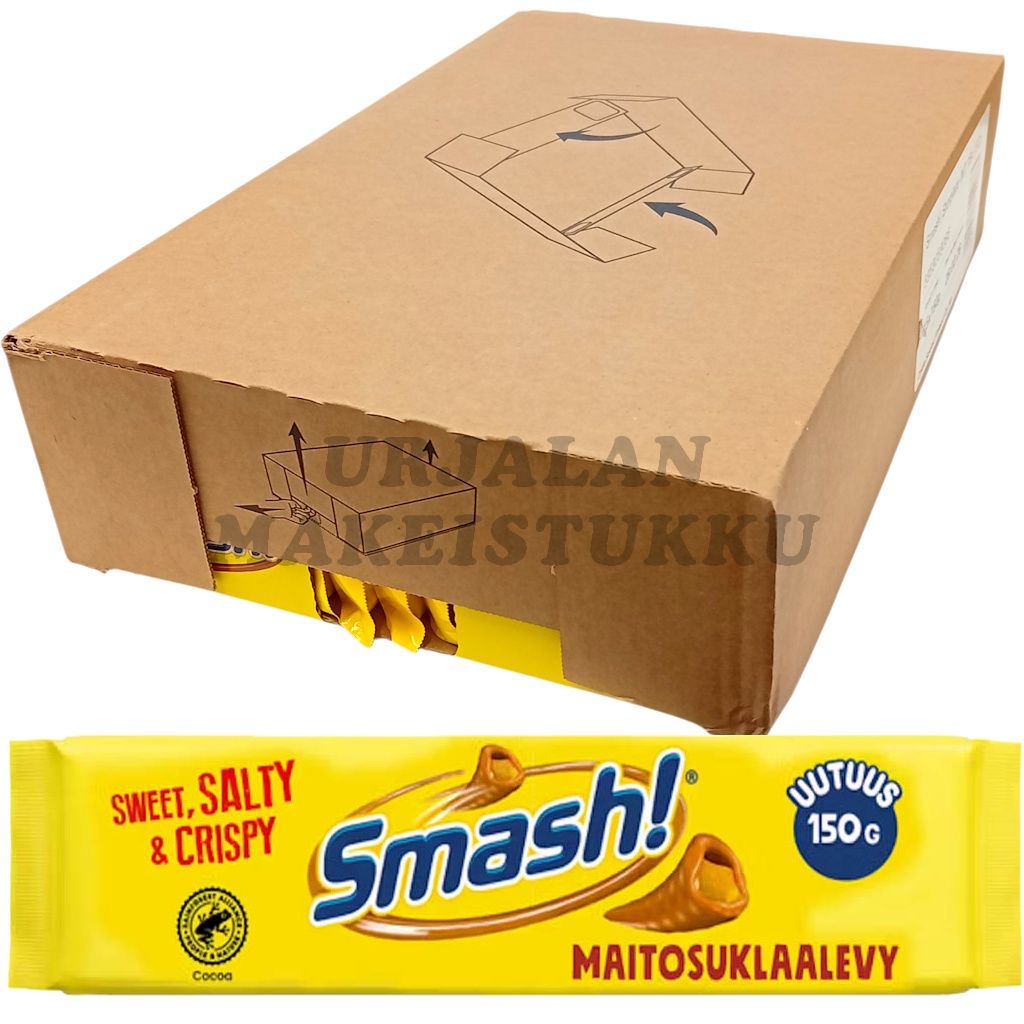 Nidar Smash! maitosuklaalevy 150g x 15kpl
