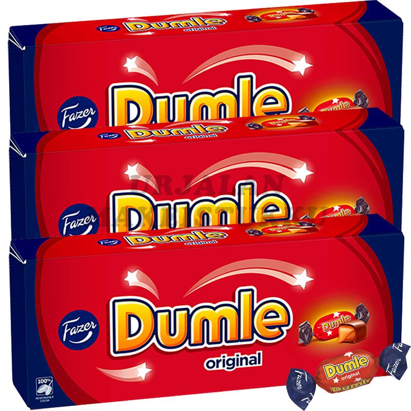 Fazer Dumle Original suklaakonvehti 250g x 3-pack