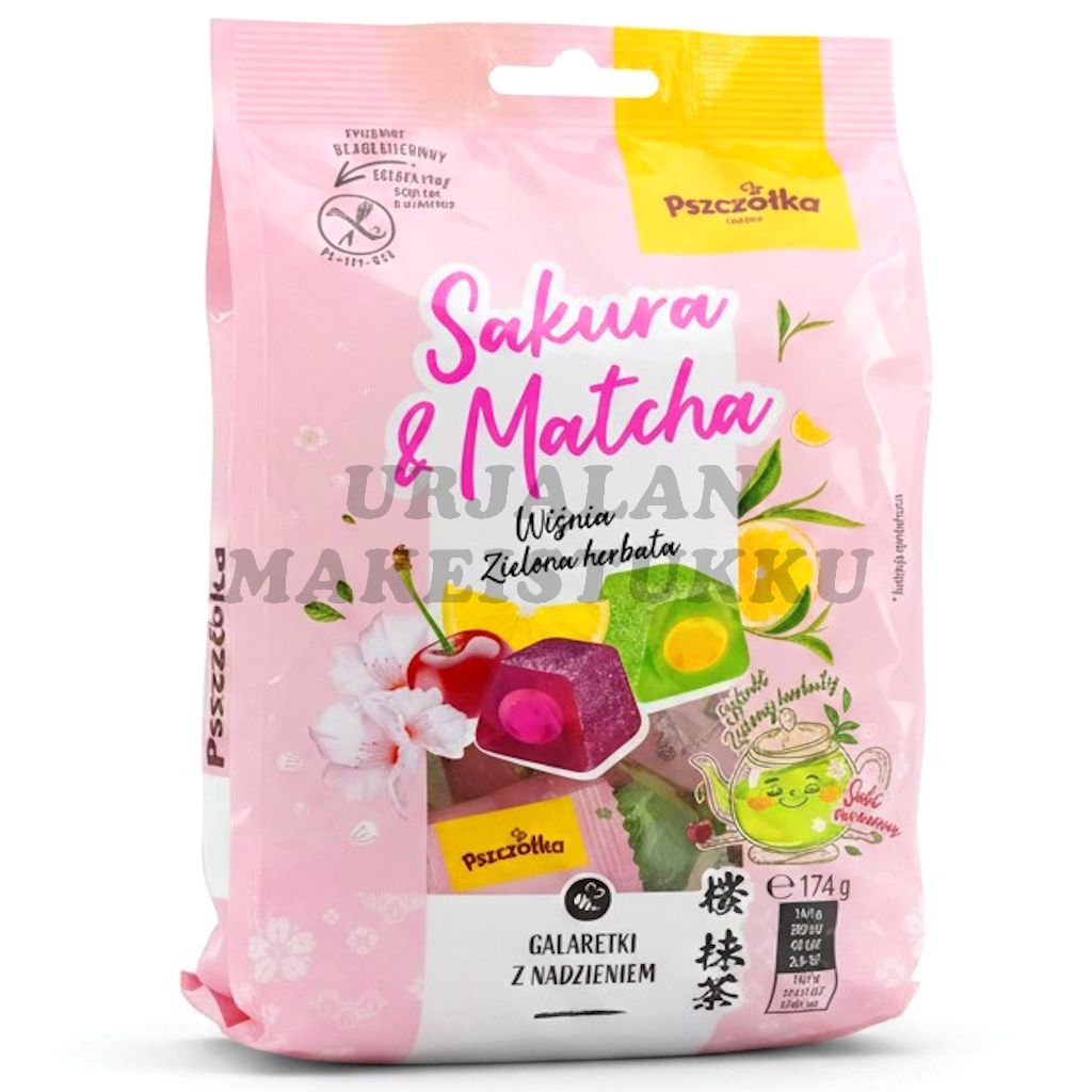 Sakura & Matcha jellykarkit 174g