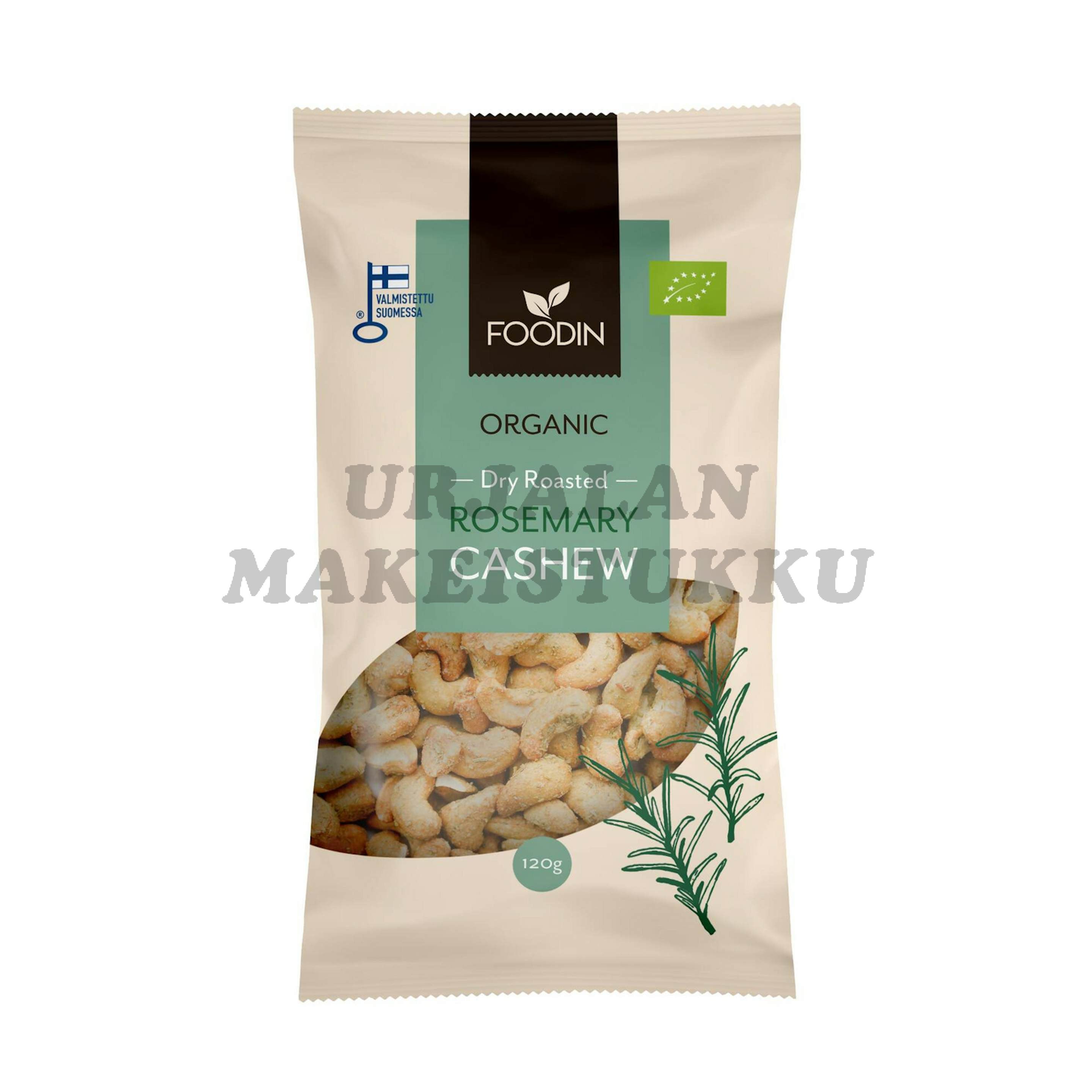 Foodin Luomu Paahdettu Rosemary Cashew 120g