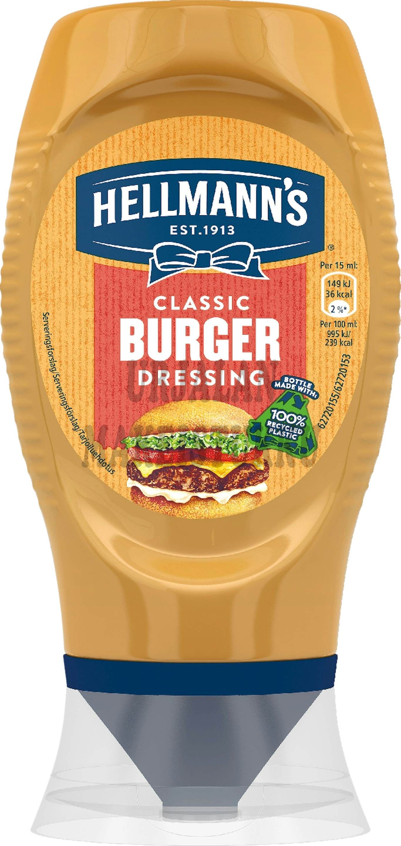 Hellmann´s Classic Burger Dressing hampurilaiskastike 250ml