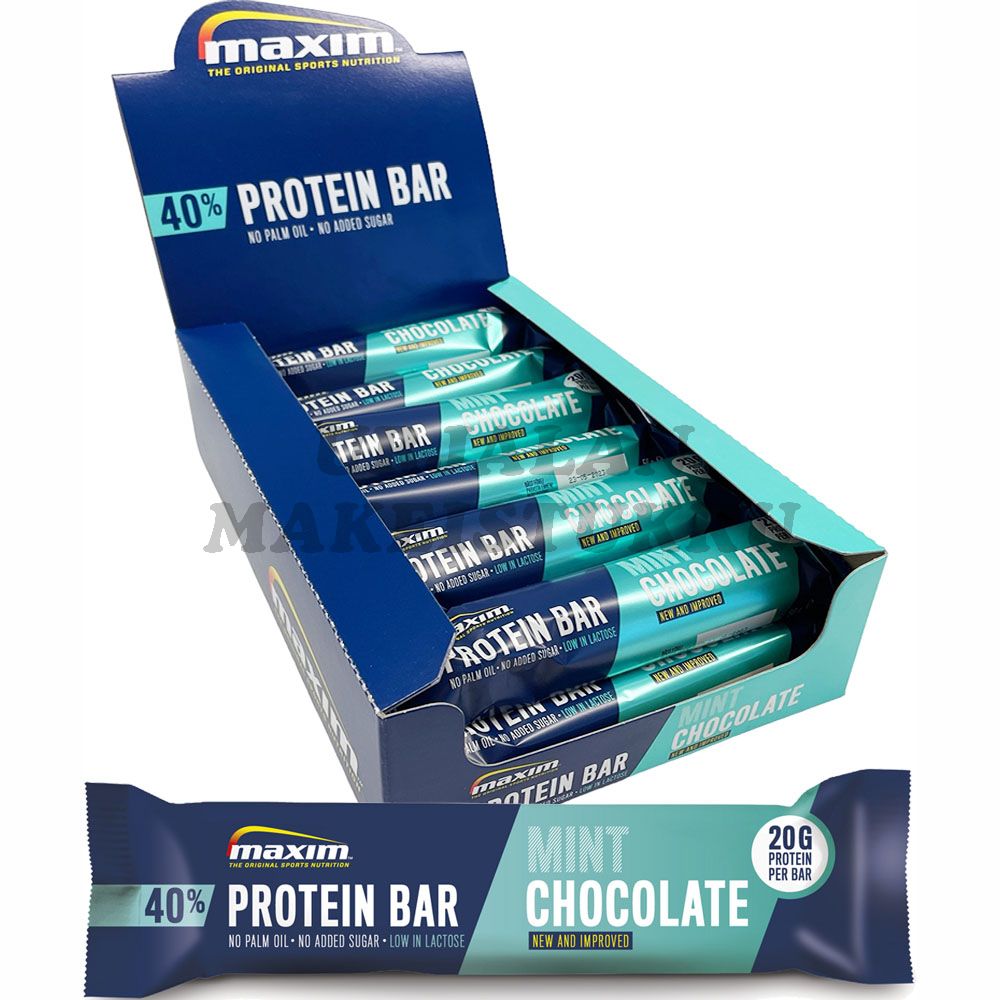 Maxim 40% Protein Bar Minttusuklaa proteiinipatukka 50g x 18kpl