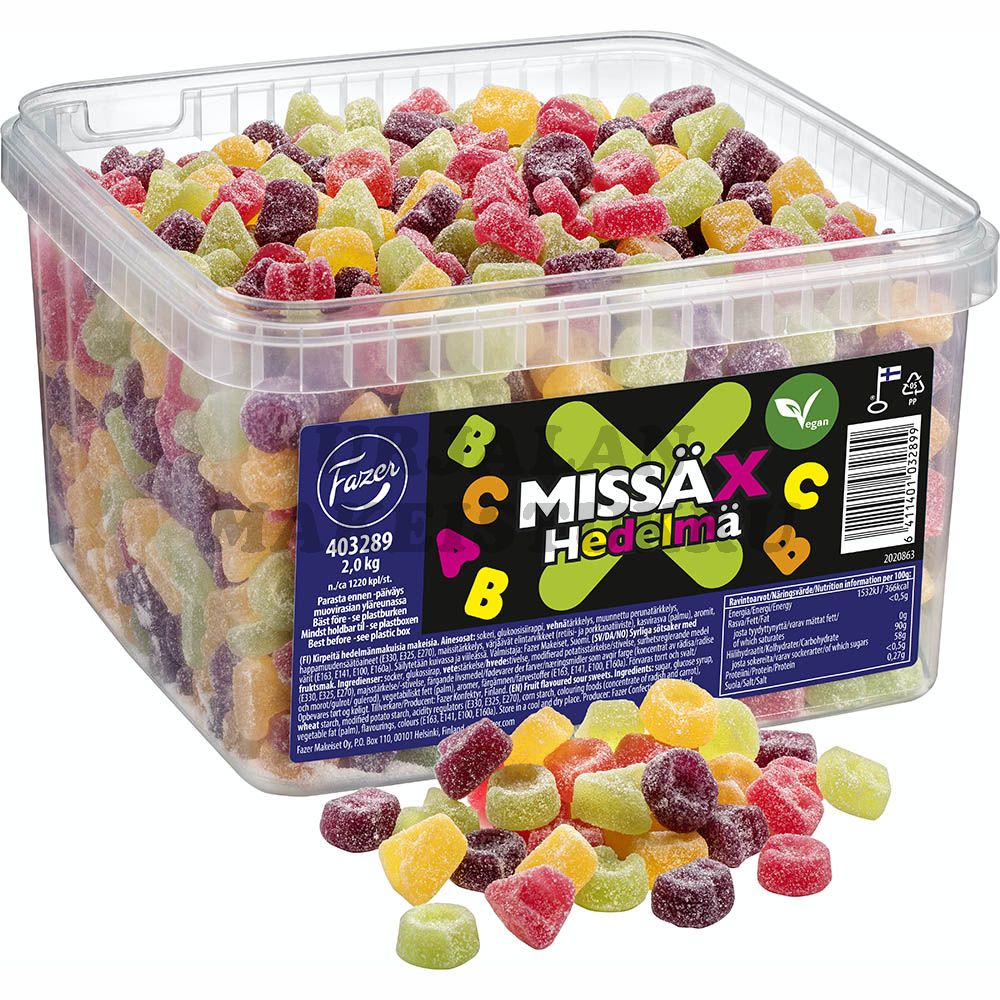 Fazer Missä X Hedelmä 2kg