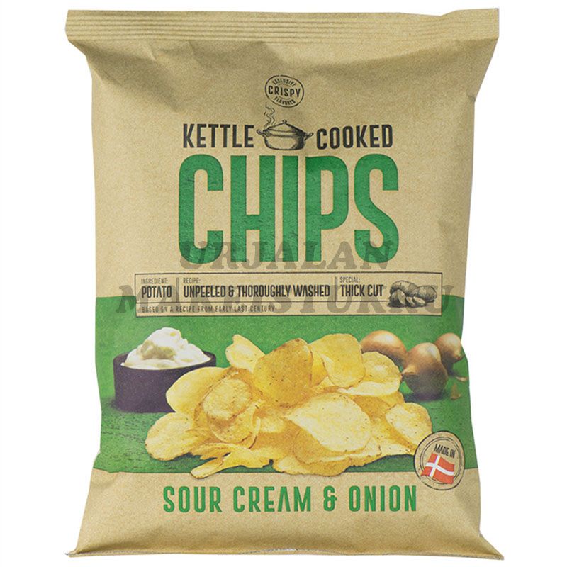 Kettle Cooked Chips Sour Cream & Onion perunalastu 150g