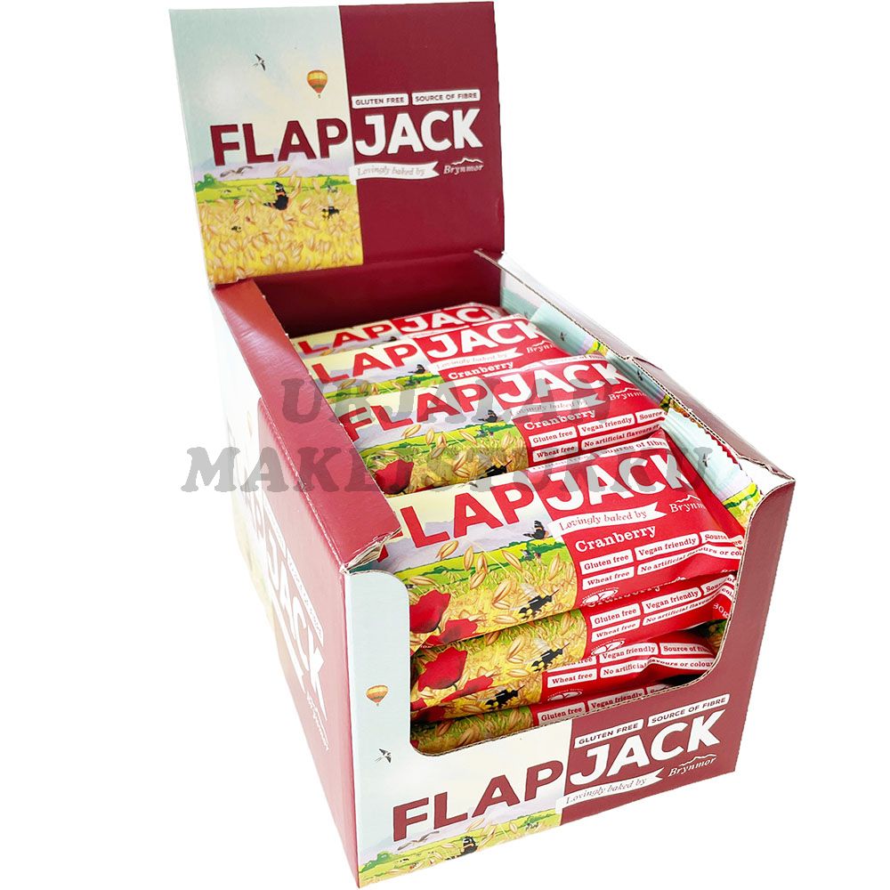 Flapjack Cranberry välipalapatukka 80g x 20kpl