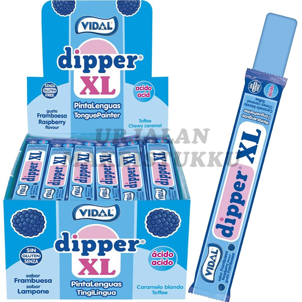 Vidal Dipper XL Vadelma TOFFEETANKO n. 100kpl
