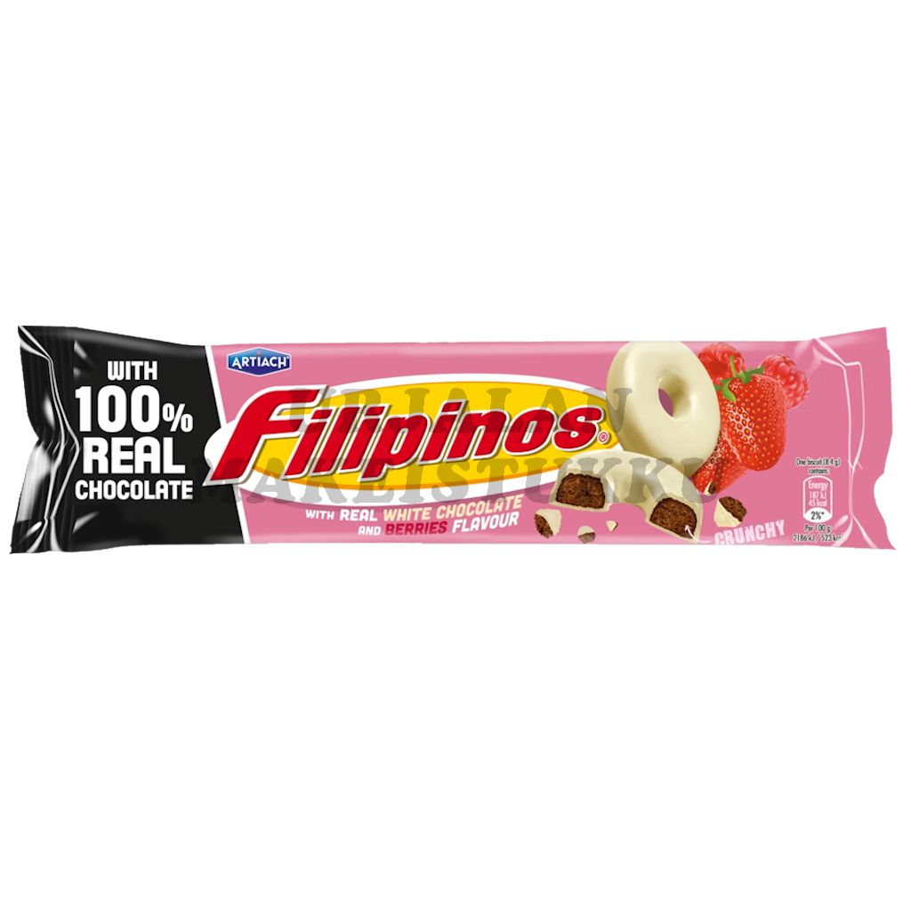 Filipinos Berries White Chocolate keksi 118g